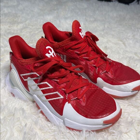 adidas Kids Red and White Sneakers - Picture 1 of 6